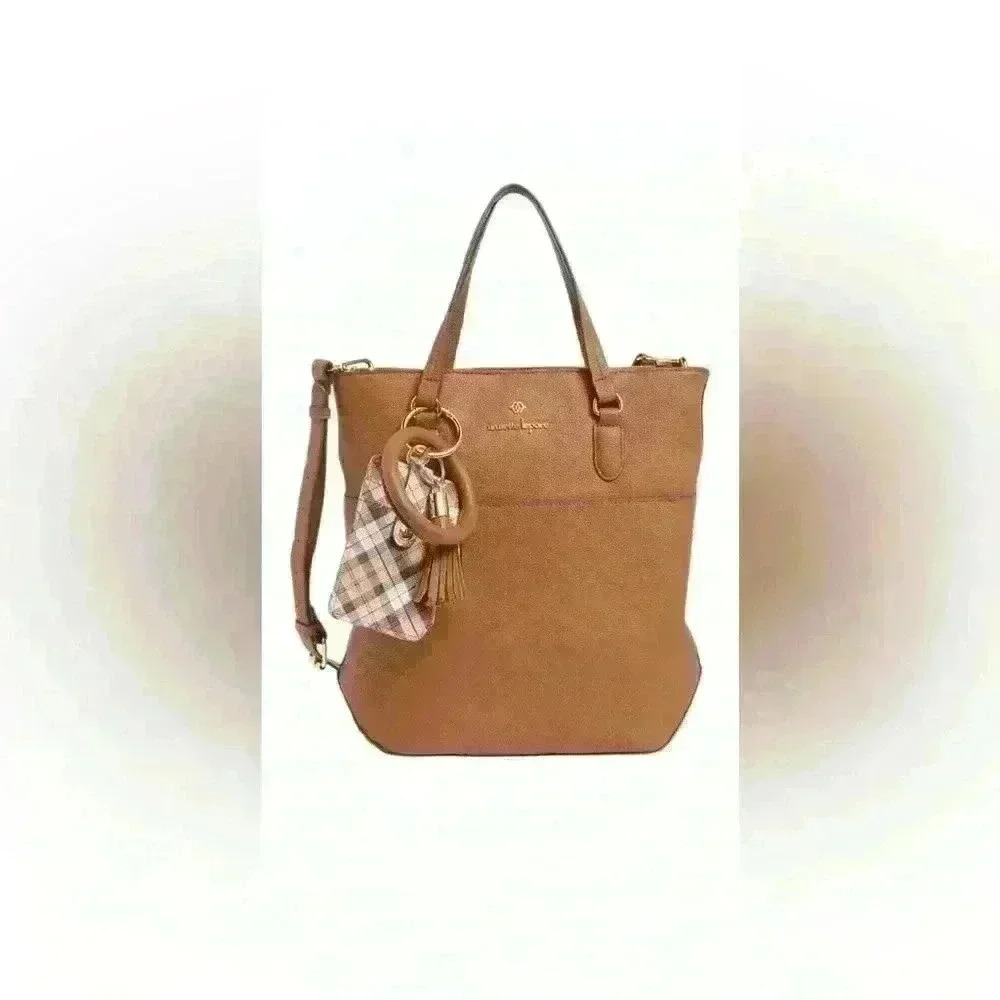 Nanette Lepore Purse Handbag/ Crossbody Nutshell With Card Case Bracelet Bonus
